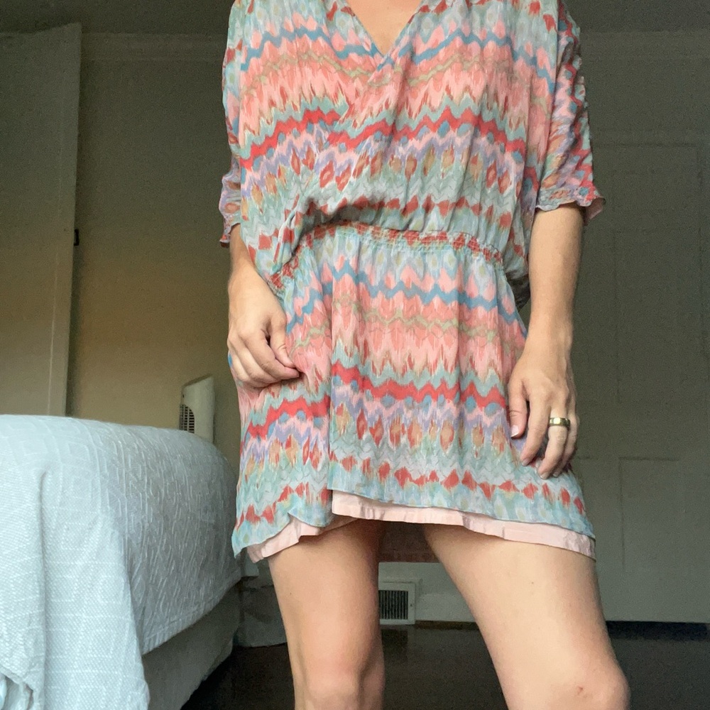 Haute Hippie Zigzag Patterned Dress